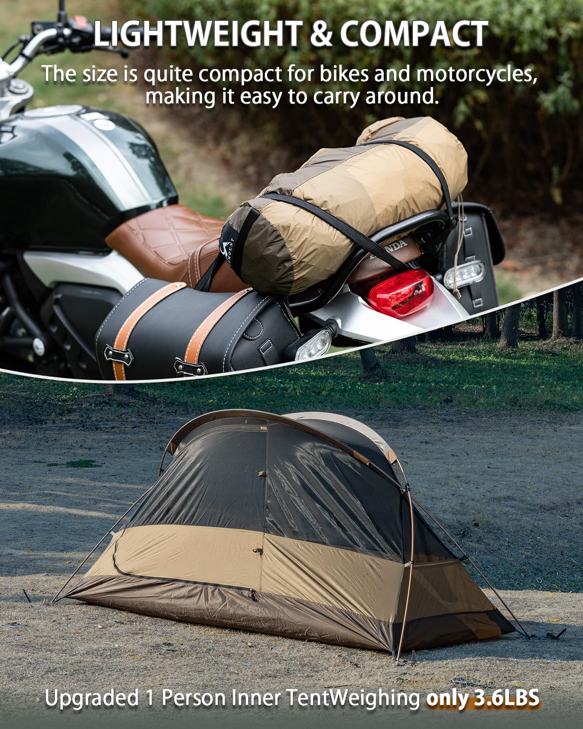 Amazon.com : MC TOMOUNT Backpacking Tent Ultralight Nylon 1 Person
